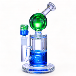 Clover Glass - 8.5" Glycerin Trio's Flow Artful Blend Water Pipe [WPD-334]